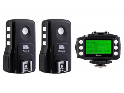 Pixel King Pro Full - transmitator + 2x receptoare pentru Nikon-Lumini si Blituri p/u Nikon- 